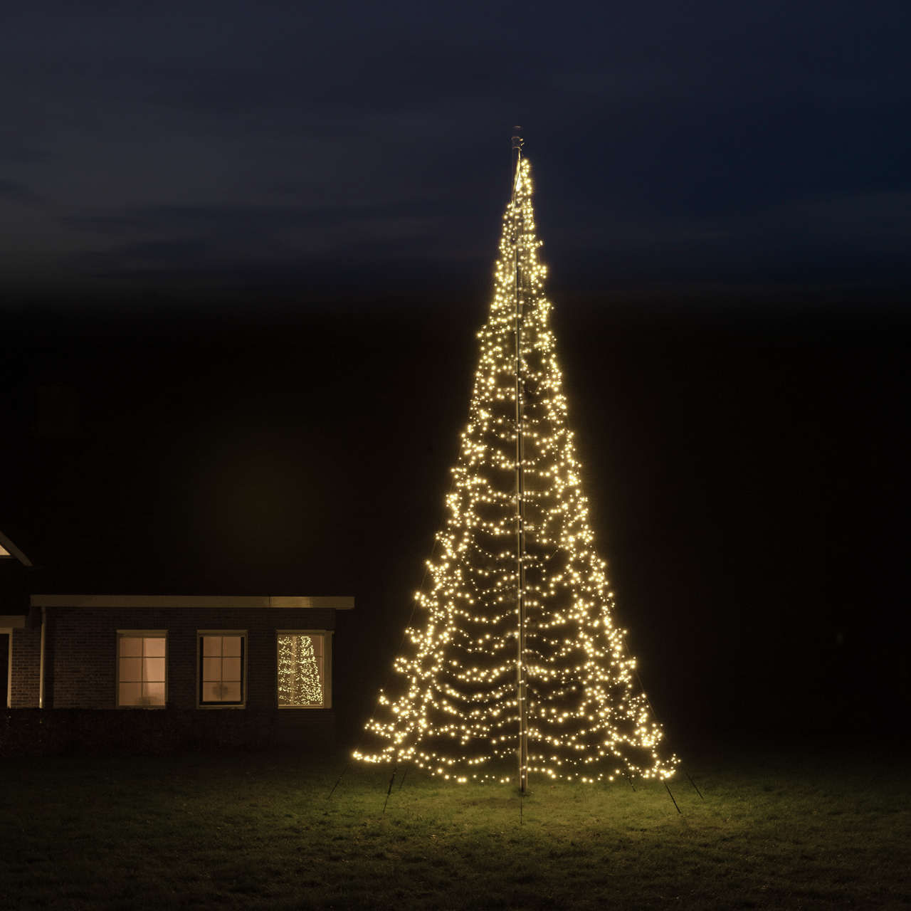 Vlaggenmast-kerstbomen excl. mast