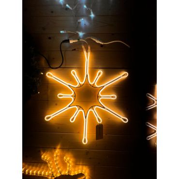 Ster 12 punten 50x43cm neon