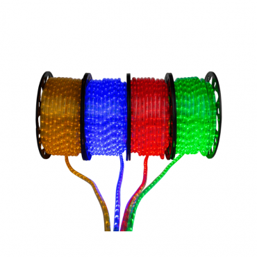 Led lichtslang Geel, blauw, rood en groen (aangesloten)